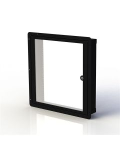 Rwb Cavity Wall Box M6 With Door 12u Black Rwb-m6-12uk