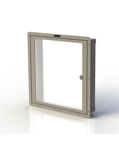 Rwb Cavity Wall Box M6 With Door 12u Cream Rwb-m6-12ucm