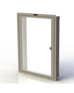 Rwb Cavity Wall Box M6 With Door 16u Cream Rwb-m6-16ucm