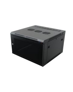 Wm Rack 600mm X 6u, Vented Door 10-32 Black R6606v-1032