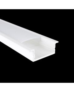 1m White Kit For 20.6mm Recessed Aluminium Profile Ledal20w