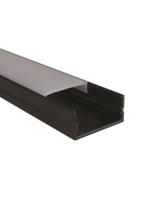 Black 1m 20.6mm Aluminium Profile Track For Led Flex Ledal21b