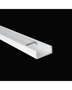 White 1m 6mm Aluminium Profile For Led Flex Ledal06w