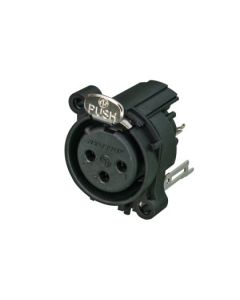 Neutrik Xlr 3 Pin Female Chassis Aa Series Shell/gnd Separated Nc3faav2