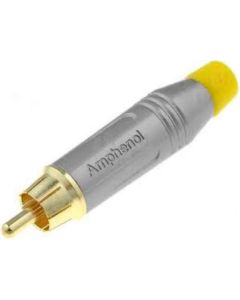 Rca Cable Plug Satin Finish Yellow Acpr-syl Connector