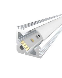 LED Profile 3m Fluted Corner Surface Mounted Aluminium Extrusion LEDAL11M3