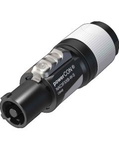 Powercon Mains Output 3 Pin 20a 6-12mm Connector, Neutrik NAC3FXXB-W-S