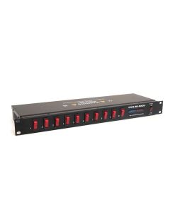 PDU 1U Type G 13A 10-Channel Power Distribution Unit PDU16-10DJ-UK