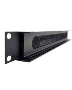 1u Rack Panel, Slotted For Cable Entry With Brushes, R1268/1uk-pbs