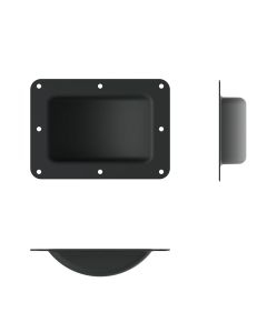 Castor Dish For 125mm / 5" Castors Black, W0962k