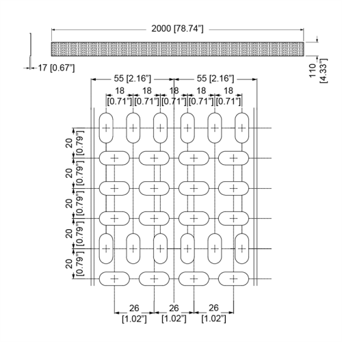 Narrow Plastic Cable Tray, Pct110