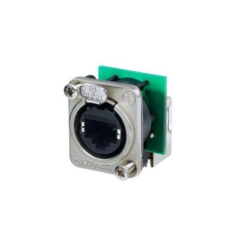 Neutrik Ethercon Right Angle Rj45 Feedthrough Ne8fdp-r Connector