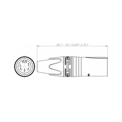 Neutrik 5-Pin Male XLR Cable Connector NC5MXX