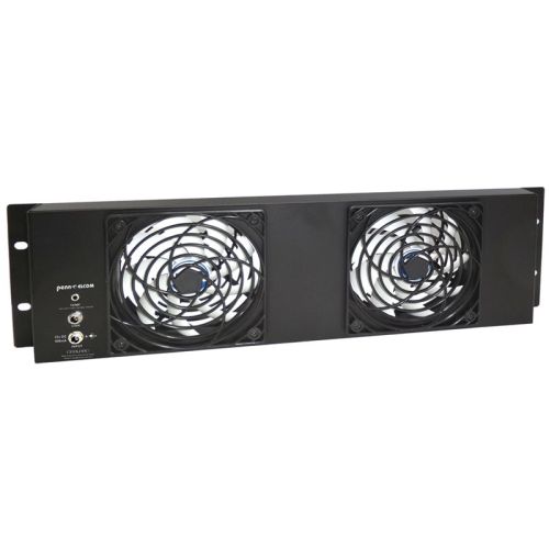 3u Rack Fan Panel - Double Fans Fp02-q-3u