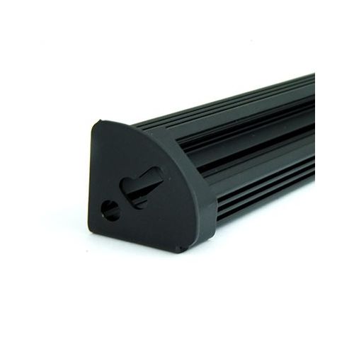 Mounting Brackets Pair For Led Aluminium Profile Black