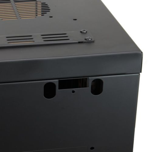 Wall Mount Rack Enclosure 12u 450mm/17.72 Inch Deep 1032 Rack Rail Black Perforated Door R6412v-1032
