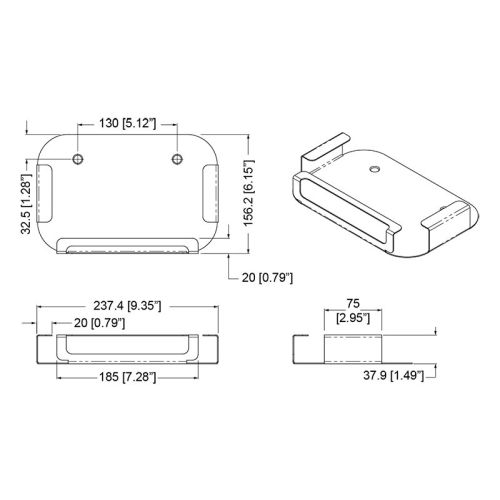 Wall Bracket Sky Q Mini Box Wb-skyqmb-b