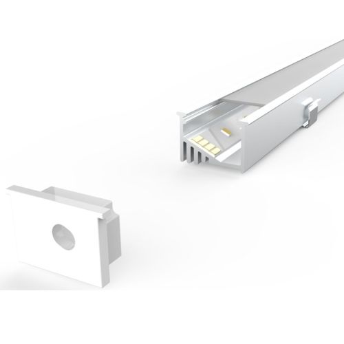 Recessed LED Profile, 1m Kit 19mm Wide With Internal Angle Mount Ledal42