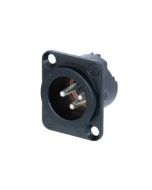 Neutrik Nc3md-lx-ha-bag 3 Pole Male Xlr Crimp Chassis Connector