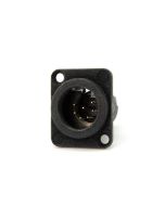 Neutrik Nc7md-lx -b Xlr 7 Pin Male Chassis Lx Series Connector