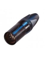 Neutrik Black Body Gold Pin Male Xlr 7 Pin Cable Nc7mxx-bag Connector
