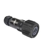 Female Inline 13 Pin Rubber Coated Locking Ring Svk013fvhgcmhnc