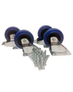 100mm / 3.94" Castor Kit With Fixings W098-pack