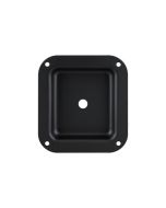 Dish Punched For 1 Jack Connector Black, D0944k