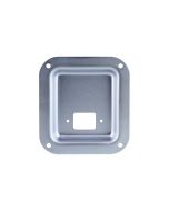 Recess Dish Punched For 1 Euro Socket Zinc 112 X 102mm D0946-10z