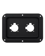 Recess Dish Punched For 2 X G-series Connectors Black D028k