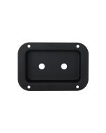 Recess Dish Punched For 2 X Jack Sockets Black D0607k