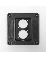 Recess Dish Punched For For 2 X D-series Connectors Plastic M1504