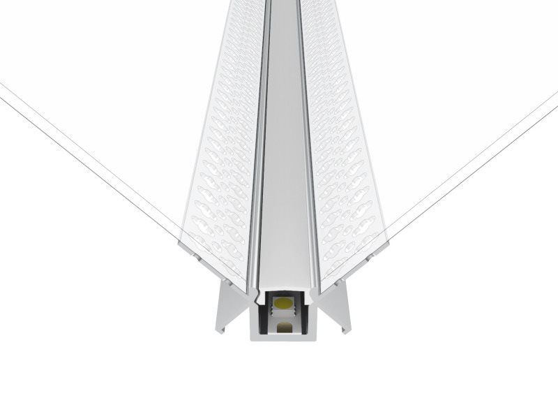 3m 15x15mm Plaster-in Profile For Inner Corners, With White Finish Ledal44m3w