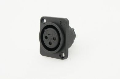 Neutrik Xlr 3 Pin Female Xlr Chassis Plastic Shell Nc3fpp Connector