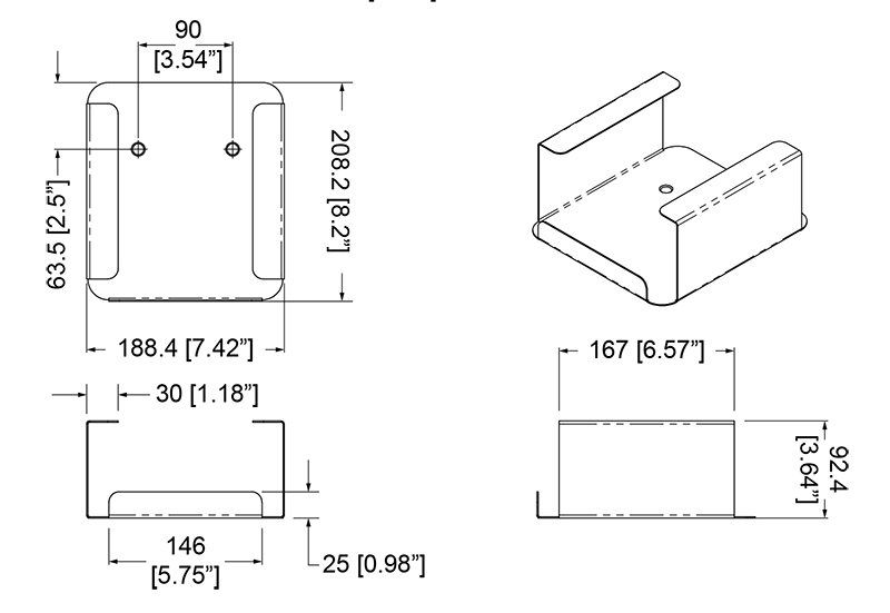 Wall Bracket Sonos Connect Amp Wb-zp120-b