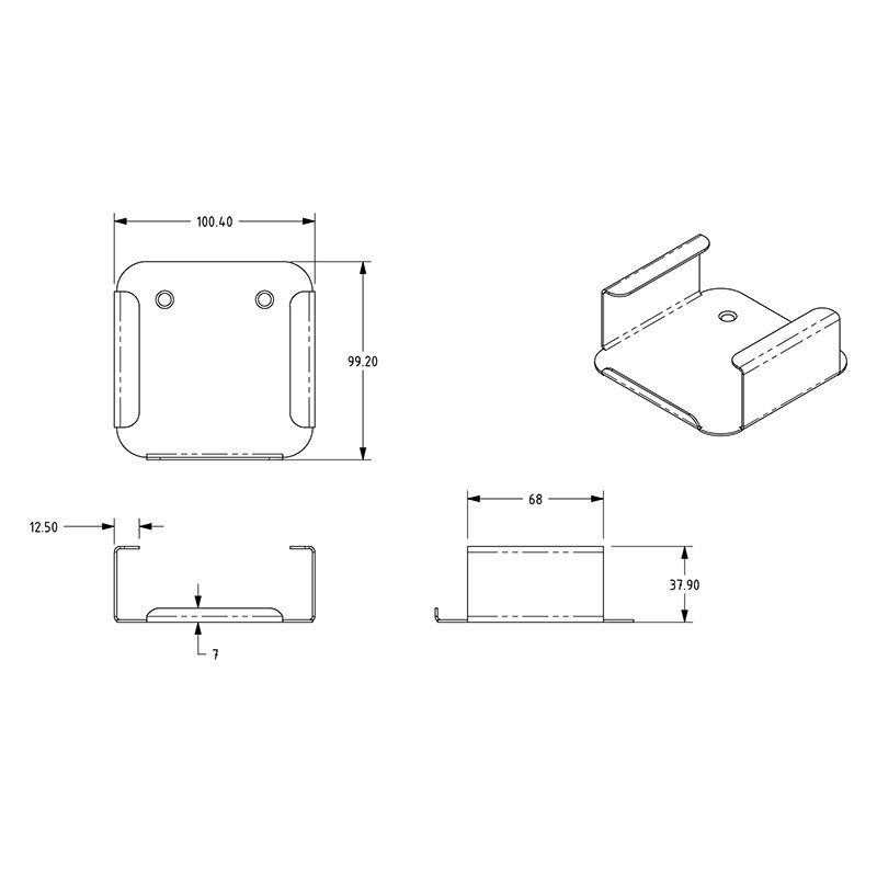 Wall Mount Bracket For Apple Tv Wb-atvg4-w