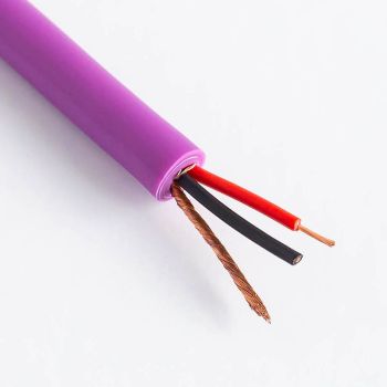 Tour Grade Microphone Cable Lead 6.5mm 2 Core Arctic Grade Flexible Purple Camc65p