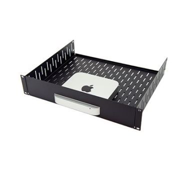 2u Vented Rack Shelf & Magnetic Faceplate For Mac Mini R1498/2uk-macmini13