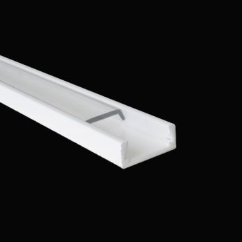 White 1m 6mm Aluminium Profile For Led Flex Ledal06w