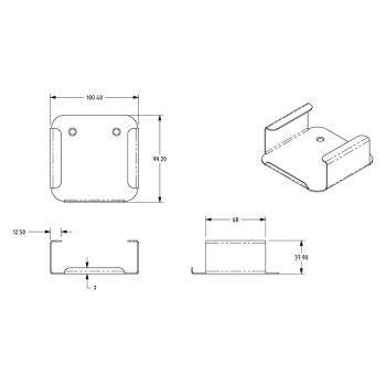 Wall Mount Bracket For Apple Tv Wb-atvg4-w
