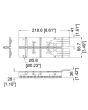 Crating Collapsible Piano Hinge – Removable Pin (P1390GLV)