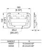 Surface Mount Flip Handle (black) H4054k