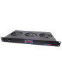 1U 19-inch Rack Mount Thermostatic Quiet Fan Tray with Fahrenheit Display
