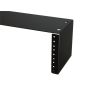 1U 19in Wall or Under-Desk Rack Frame with 10-32 Threaded Rails R2610-1U