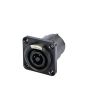 Neutrik Speakon Stx Female Black 4 Pole Chassis Ip54 Nlt4fpxx-bag