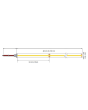 White 5m LED Dotless Cob Strip  5w 4k 24v Flscb1- 0n1cb11