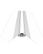 LED Profile 2m 15x15mm Plaster-in Outer Corners White Finish Ledal45m2w