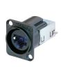 Neutrik Ethercon Cat6 Chassis Black Ne8fdy-c6-b Connector