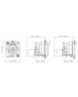Neutrik Ethercon Chassis D Series Black Feedthrough Ne8fdp-b