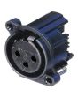 Neutrik Nc3fah1-0 Xlr 3 Pin Female Chassis A Series No Latch